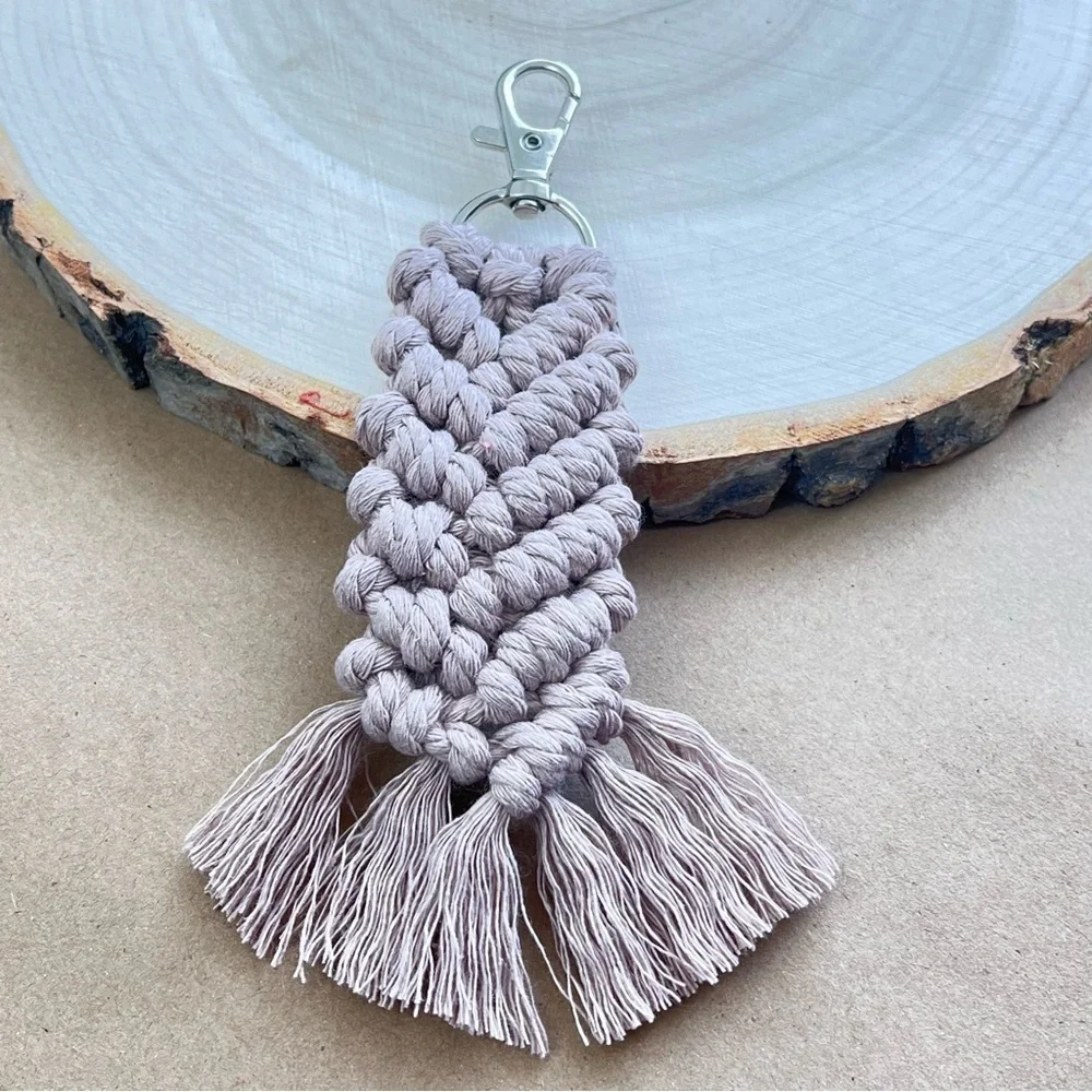 Braided Handcrafted Boho Macrame Keychain